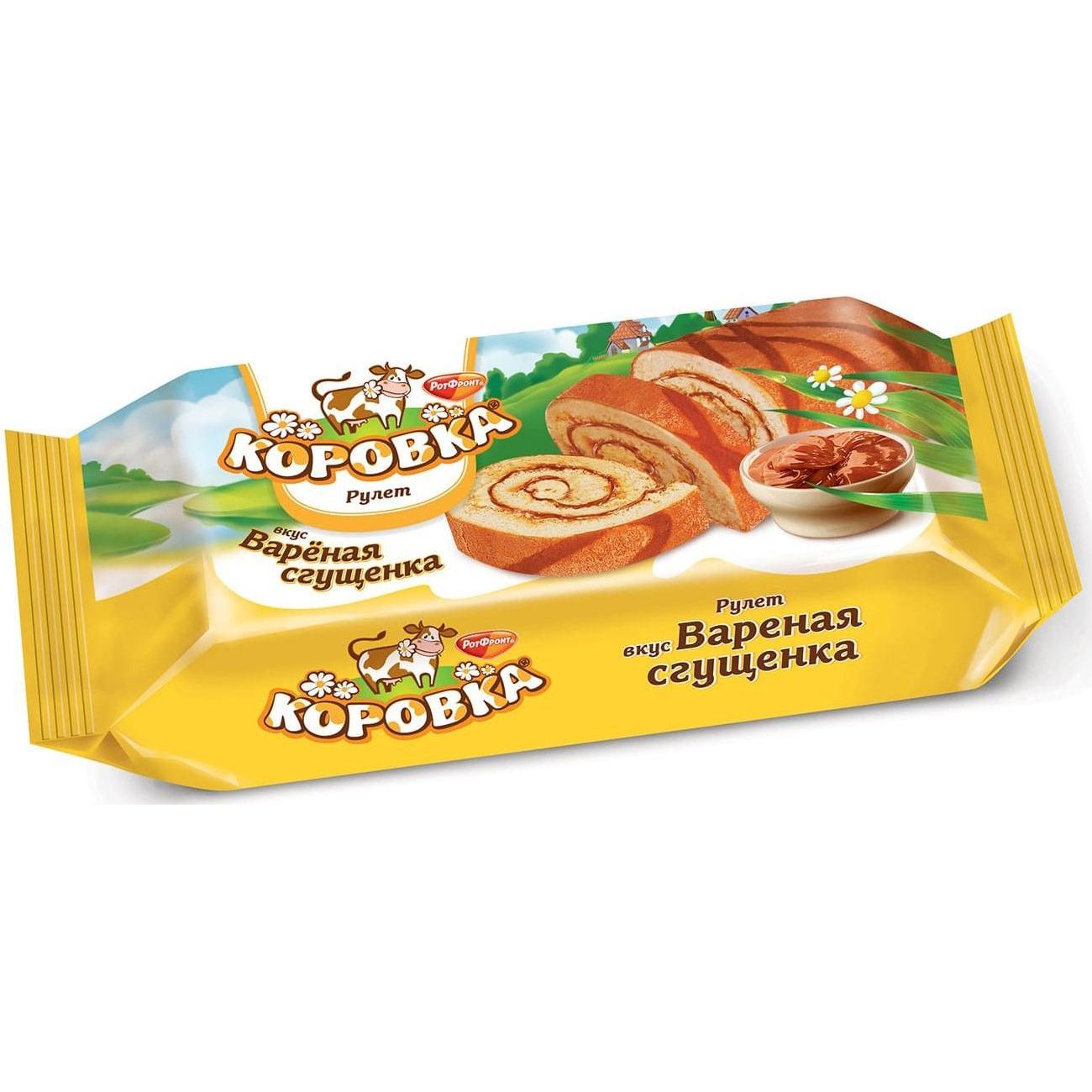 Мини рулеты рот фронт коровка вкус топленое молоко, 210г