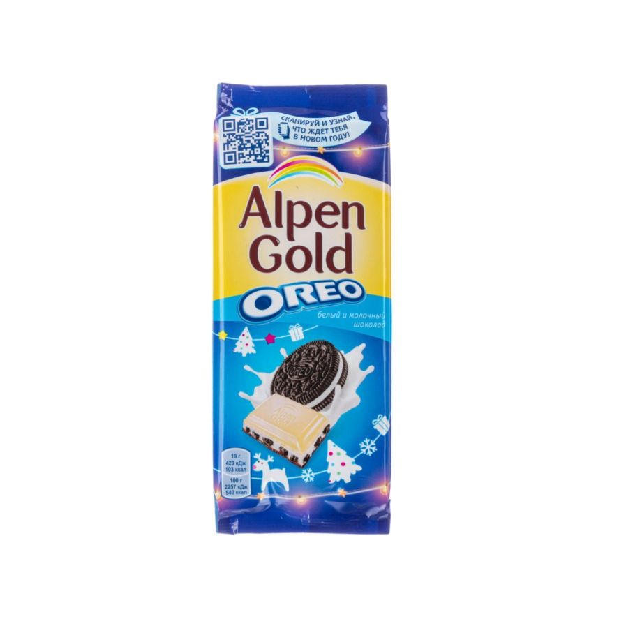 шоколад alpen gold oreo