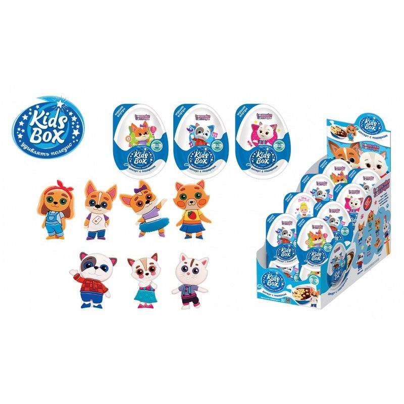 Десерты кидс бокс. Kids Box кошечки-собачки десерт с подарком 6/16, 20г.. Kids Box десерт с игрушкой 6/16, 20г. Кидсбокс Конфитрейд "три кота", десерт с подарком, 20 г, 16 шт.. Kids Box кошечки собачки.