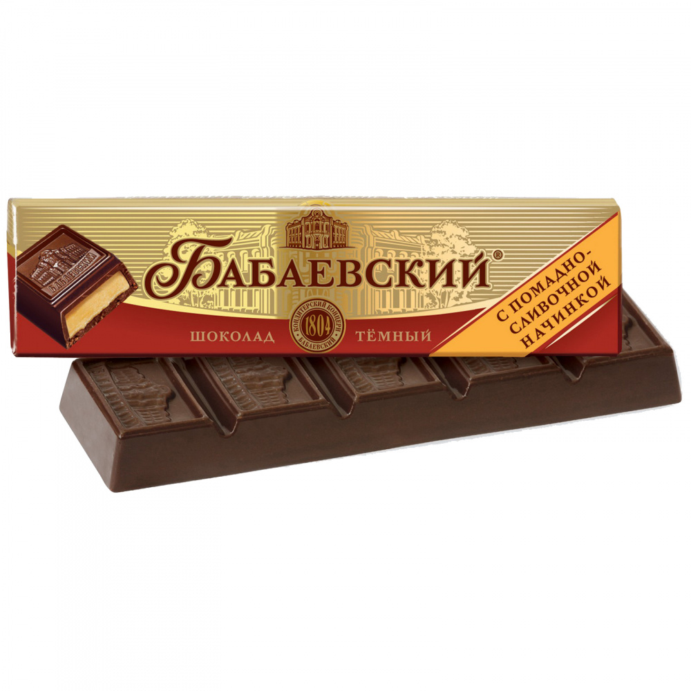 Шоколадный батончик Бабаевский с шоколадной начинкой, 50 г