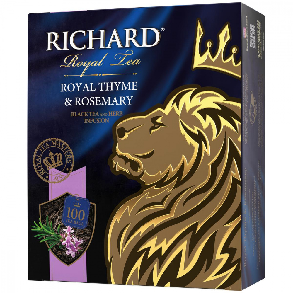 Чай richard 100 пакетиков. Richard Royal Ceylon 100 пакетиков.