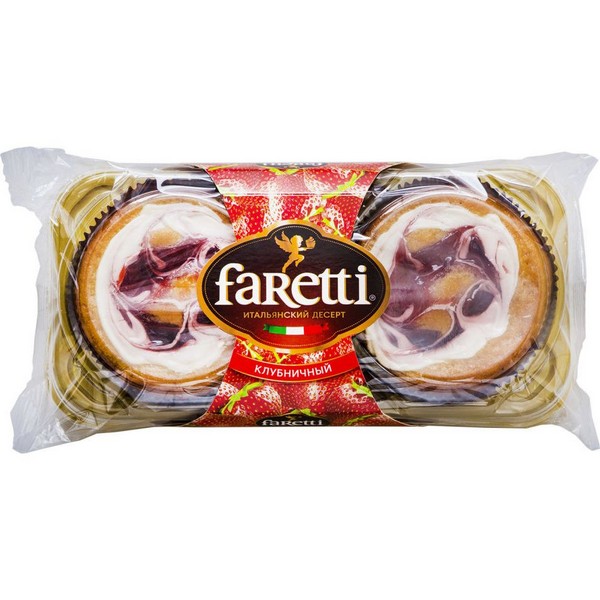 Faretti итальянский десерт клубничный