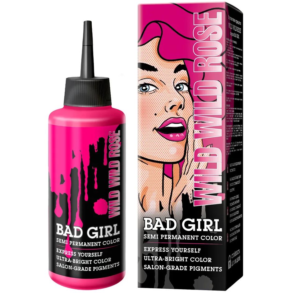 Купить оптом Краска для волос Bad Girl Wild Wild Rose, розовая, 150 мл на  MAY24