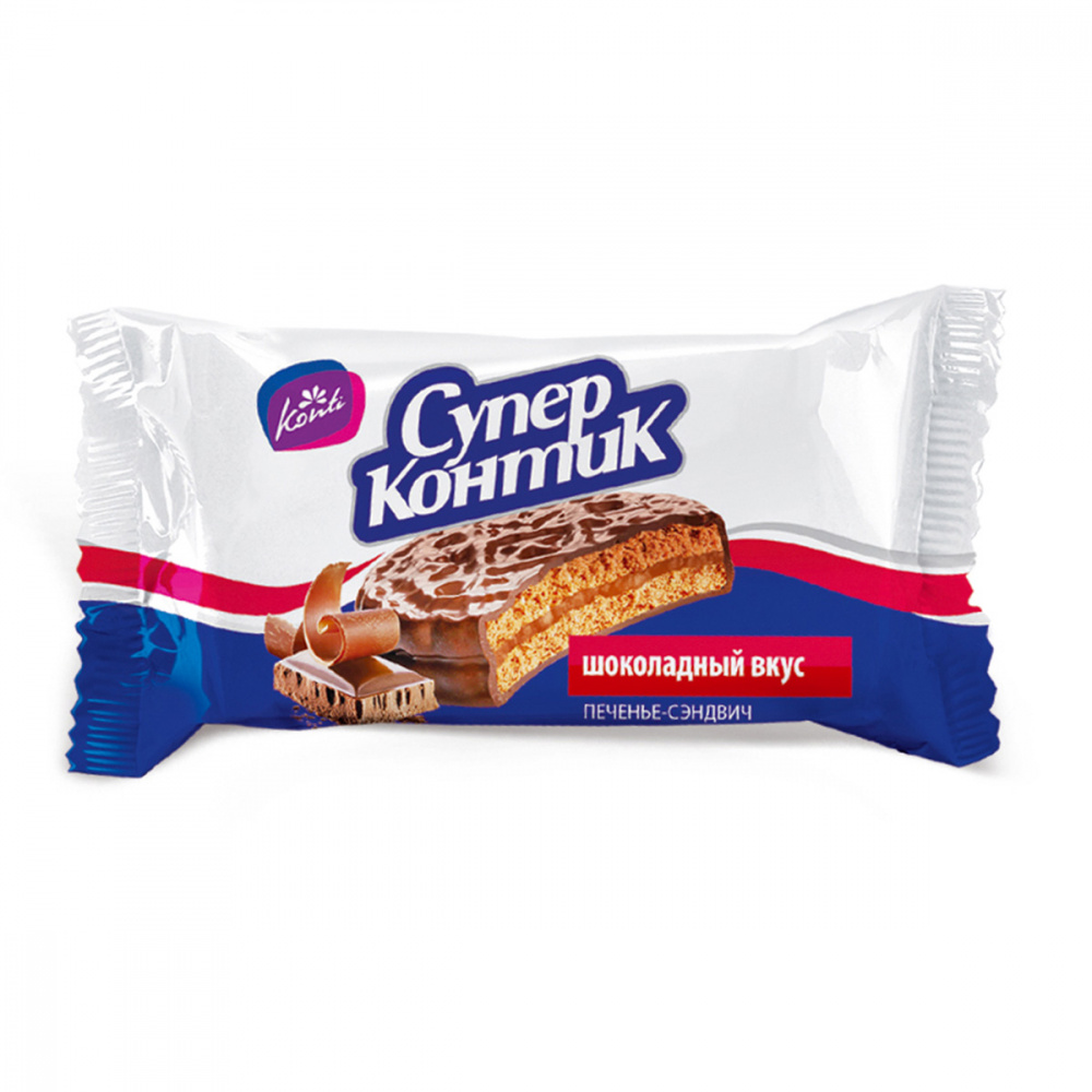 Печенье со вкусом ореха Super Kontik Konti, 90 г