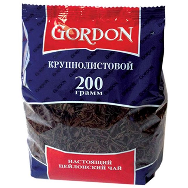 Крупнолистовой чай. Чай Гордон крупнолистовой. Чай Гордон 100г кр/лист. Gordon чай Gordon 250 гр.. Чай Гордон черный 25пак*2г.