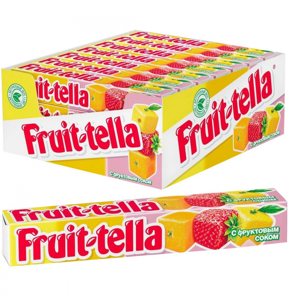 Жевательная конфета Fruittella ассорти, 41 г