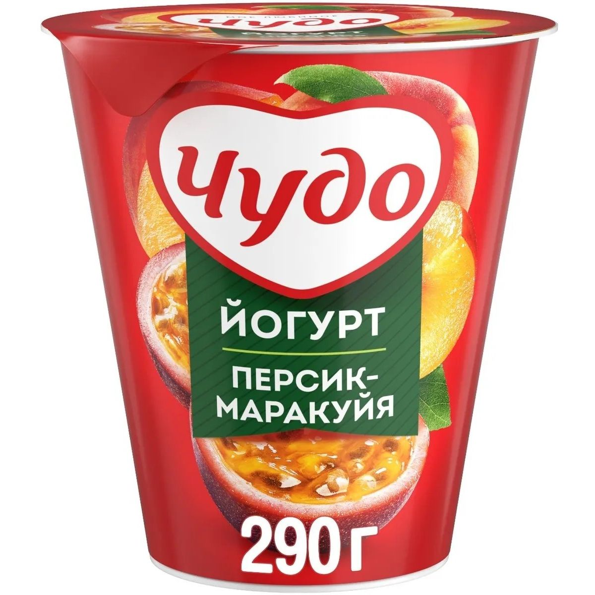 Йогурт чудо персик маракуйя 290 г