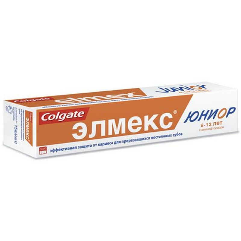 Паста элмекс. Colgate Элмекс зубная паста Юниор 75мл. Элмекс паста зубная Джуниор от 6 до 12лет 75мл. Зубная паста Элмекс детская 6-12. Элмекс Юниор 6-12.