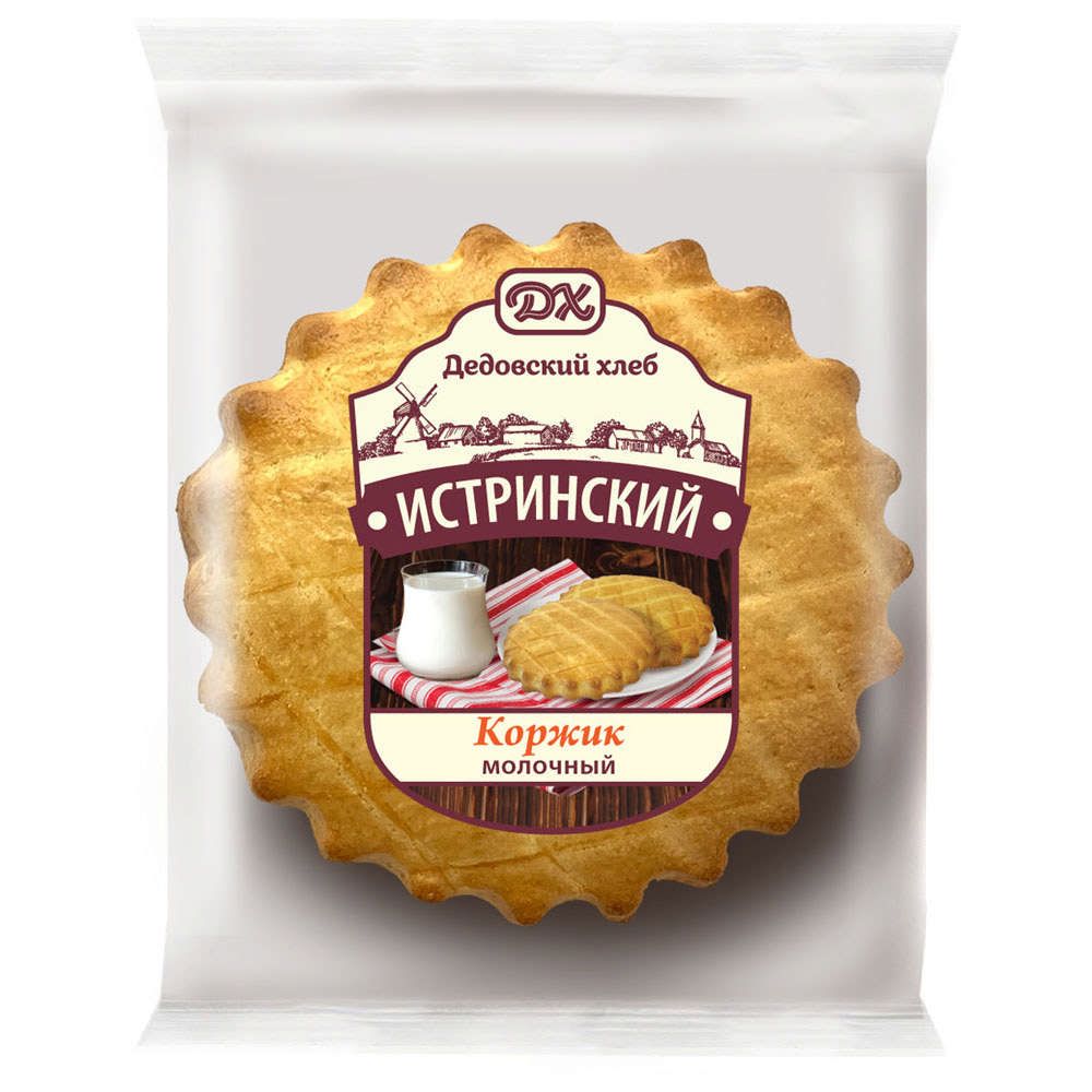 Коржик молочный 90г дедовский хк